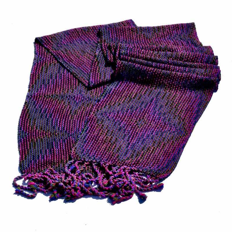 Close-up of the shawl showing the Corris pattern