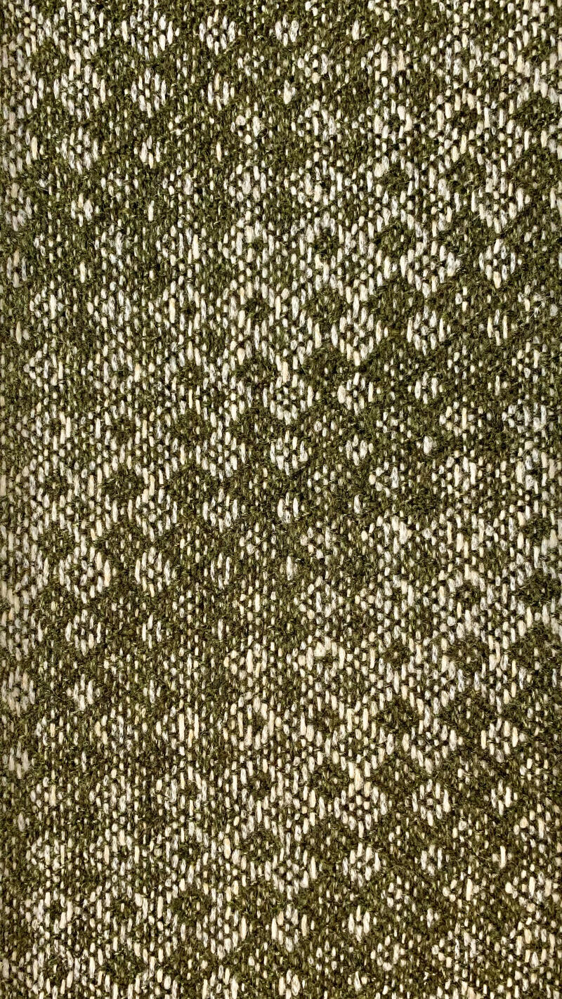 Shawl folded from above