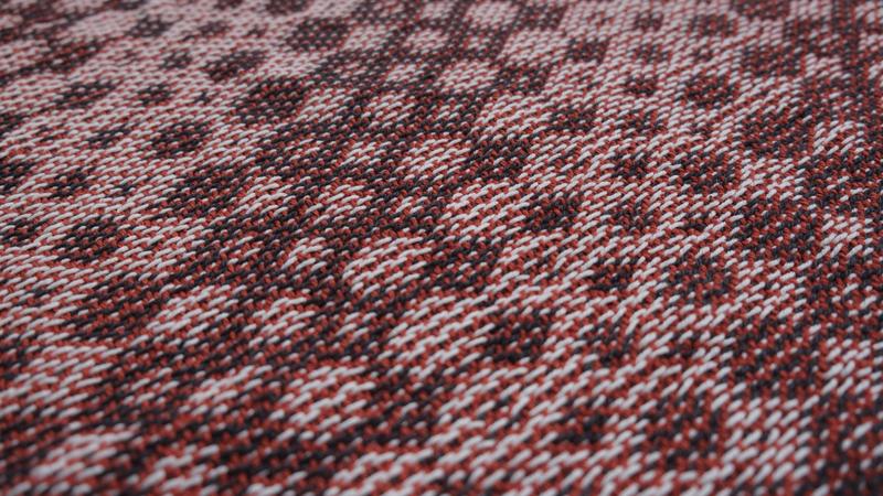 Close-up of the shawl