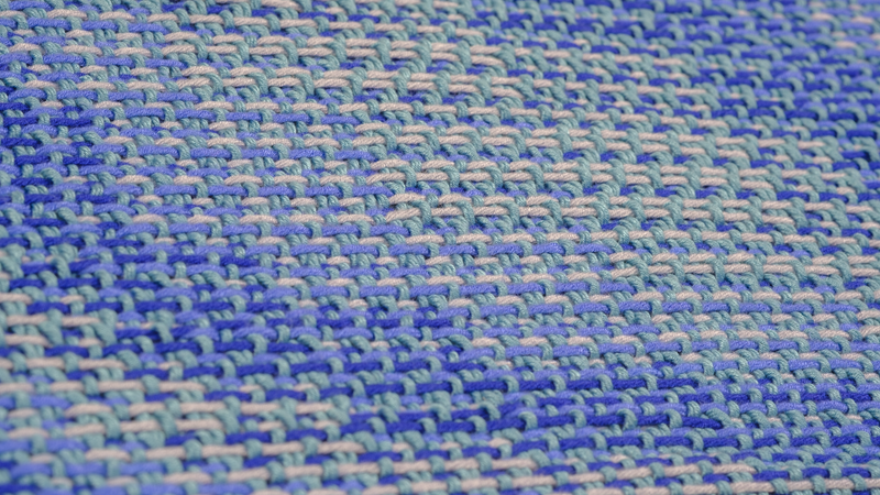 Close-up of the shawl at an angle