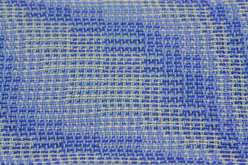 Overview of one full repeat of a wave on a 1/3 straight twill network