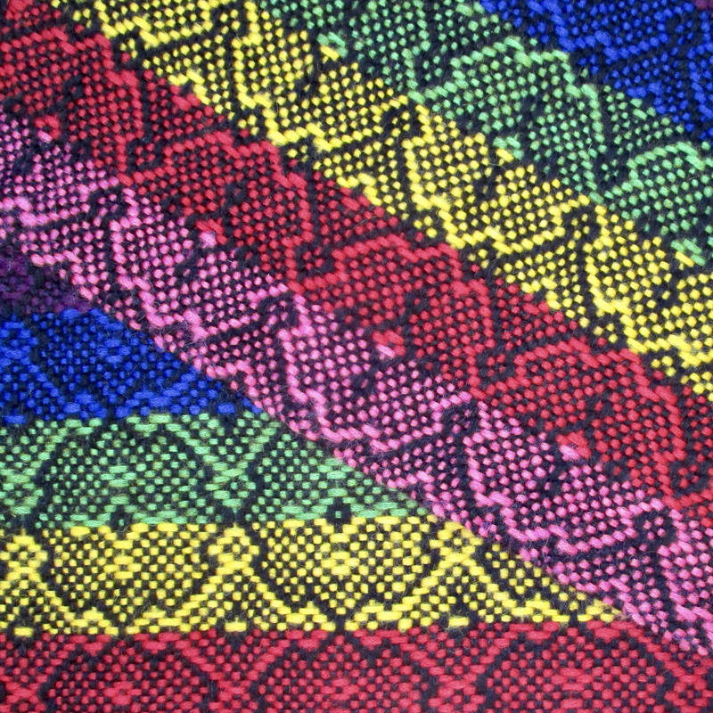 Medium Goldilocks shawl folded on itself