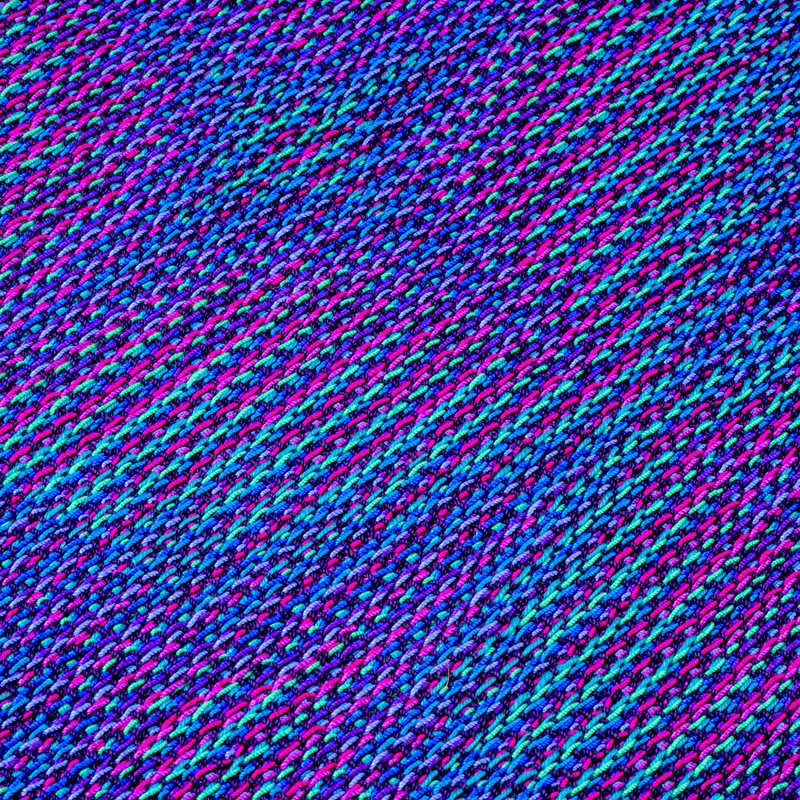 Close-up of star-like pattern in echo-8 using crochet cotton yarn at an angle
