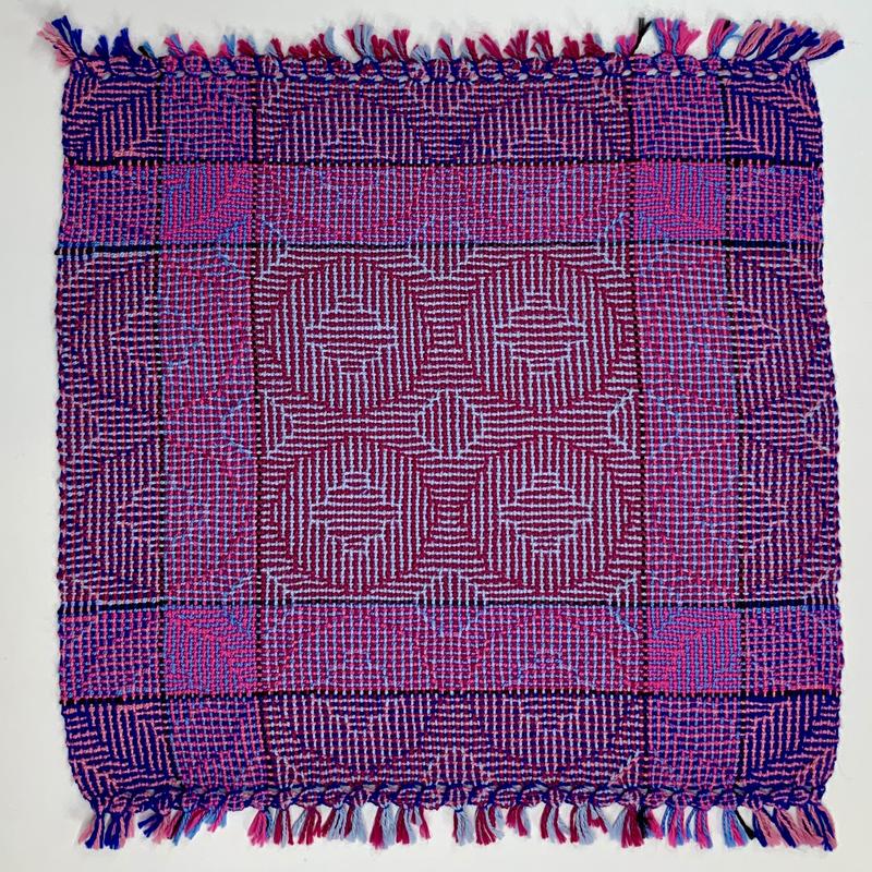 Handkerchief with 8-shaft circle pattern