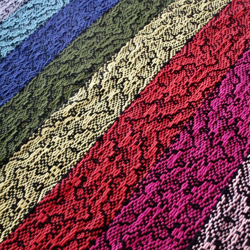 Advancing twill up close
