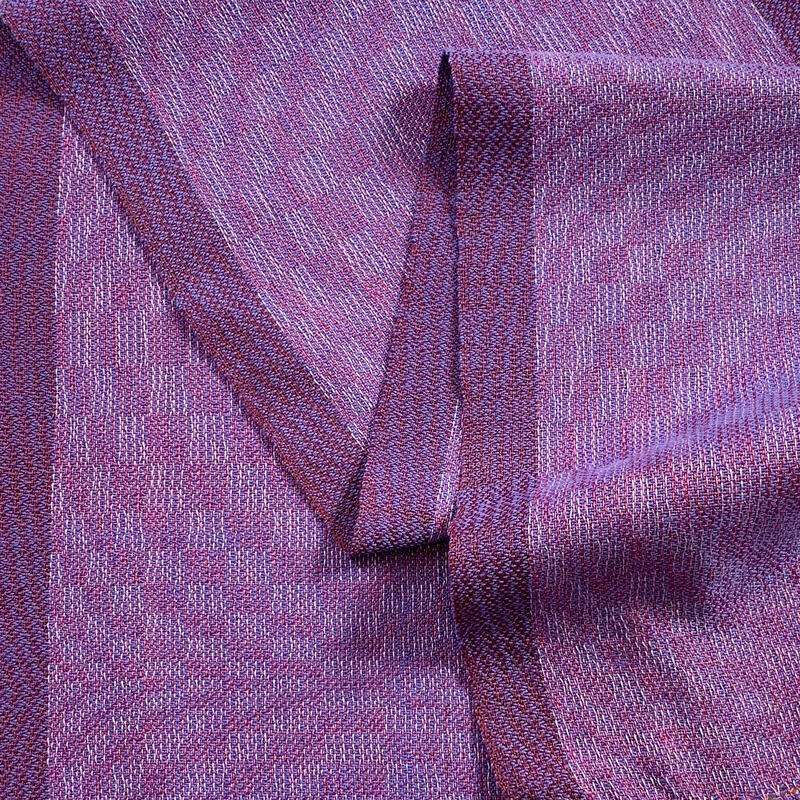 Close-up of of the shawl, slightly folded into waves