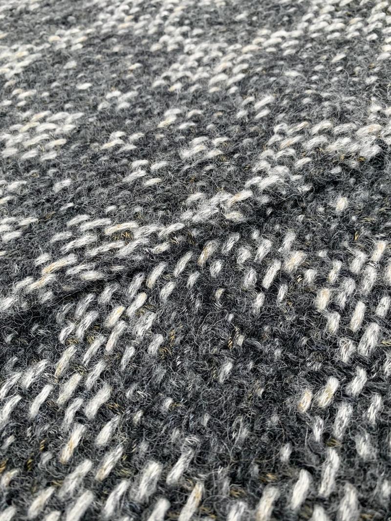 Close-up of the shawl folded on itself